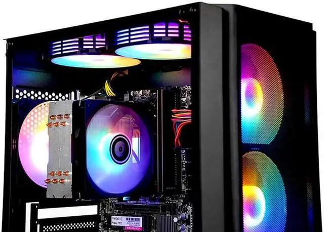 Alt view image 7 of 7 - AODU Gaming Desktop-Windows11-AMD Ryzen 5 5600GT 3.4GHz to 4.6GHZ Vega Graphics 7,16GB(8G*2) DDR4 3200MHz,NVME M.2 1TB SSD, Win 11 Ready, Gamer Desktop Computer,Desktop Air coole Prebuilt Gaming PC