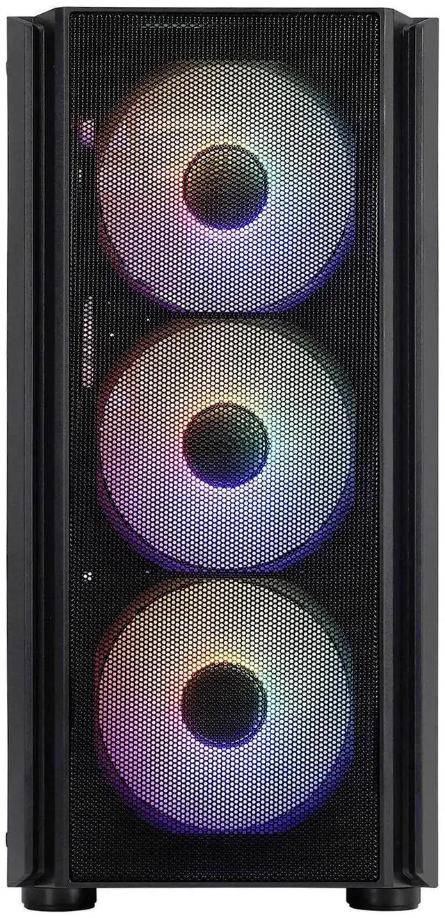 Alt view image 3 of 7 - AODU Gaming Desktop Pc-Windows11 i5 12400F 2.5GHz to 4.4GHZ-NVIDIA GeForce RTX 2060 SUPER 8G -16GB 3200MHZ RMA DDR4 -1TB M.2 NVMe SsD-600W psuDesktop Aircoole Prebuilt Gaming PC