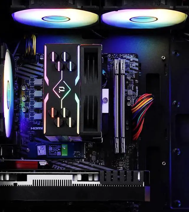 Alt view image 5 of 7 - AODU Gaming Desktop Pc-Windows11 i5 12400F 2.5GHz to 4.4GHZ-NVIDIA GeForce RTX 2060 SUPER 8G -16GB 3200MHZ RMA DDR4 -1TB M.2 NVMe SsD-600W psuDesktop Aircoole Prebuilt Gaming PC