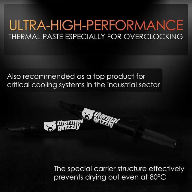 Alt view image 17 of 20 - Thermal Grizzly Kryonaut Thermal Grease Paste 5.55 Gram Model TG-K-015-R-5.5g