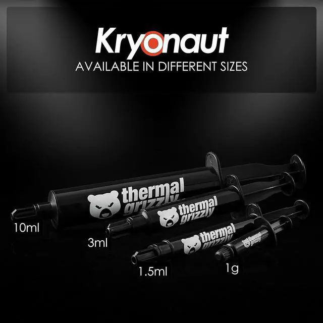 Alt view image 18 of 20 - Thermal Grizzly Kryonaut Thermal Grease Paste 5.55 Gram Model TG-K-015-R-5.5g