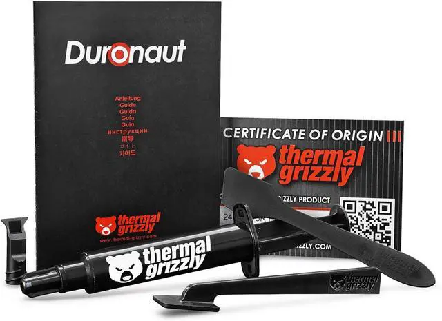 Alt view image 9 of 15 - Thermal Grizzly Duronaut - 6 Gram - Enhanced Durability & High Performance Thermal Paste - for Maximum Thermal Conductivity While Overclocking CPU/GPU/PS4/PS5/Xbox