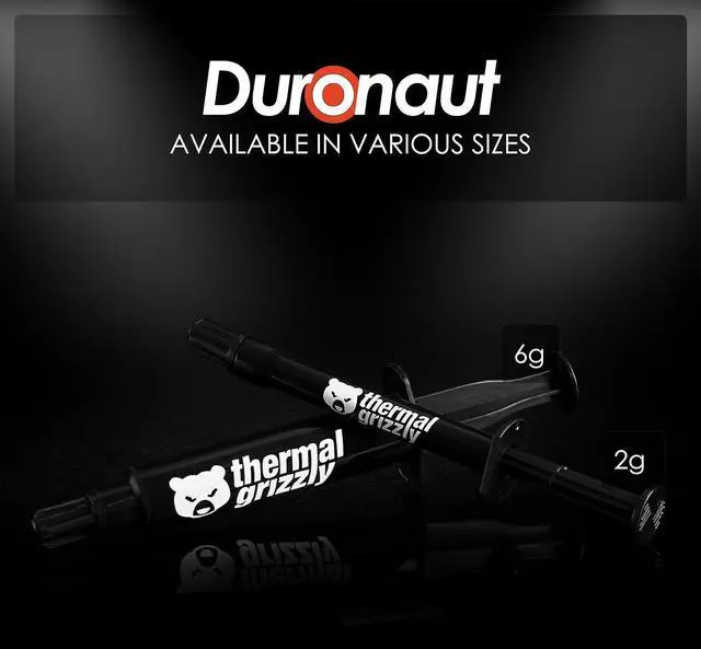 Alt view image 13 of 15 - Thermal Grizzly Duronaut - 6 Gram - Enhanced Durability & High Performance Thermal Paste - for Maximum Thermal Conductivity While Overclocking CPU/GPU/PS4/PS5/Xbox