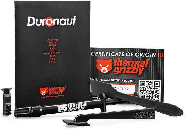 Alt view image 8 of 14 - Thermal Grizzly Duronaut - 2 Gram - Enhanced Durability & High Performance Thermal Paste - for Maximum Thermal Conductivity While Overclocking CPU/GPU/PS4/PS5/Xbox