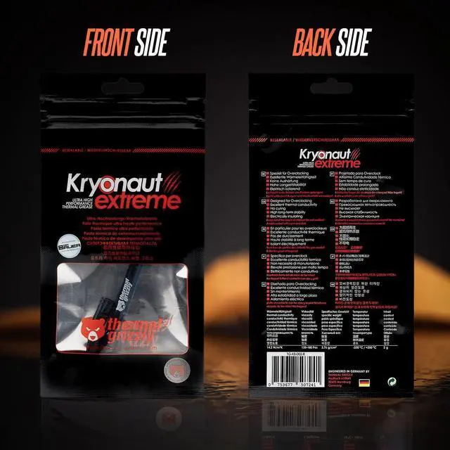 Alt view image 10 of 13 - Thermal Grizzly Kryonaut Extreme The High Performance Thermal Paste for Cooling All Processors, Graphics Cards and Heat Sinks in Computers and Consoles (2 Gram)