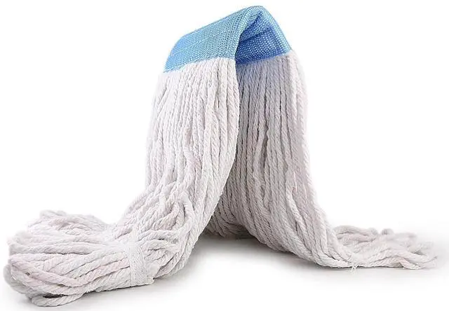Alt view image 2 of 7 - Loop-End Cotton String Heavy Duty Mop Head Refills 6 inch Headband Replacement