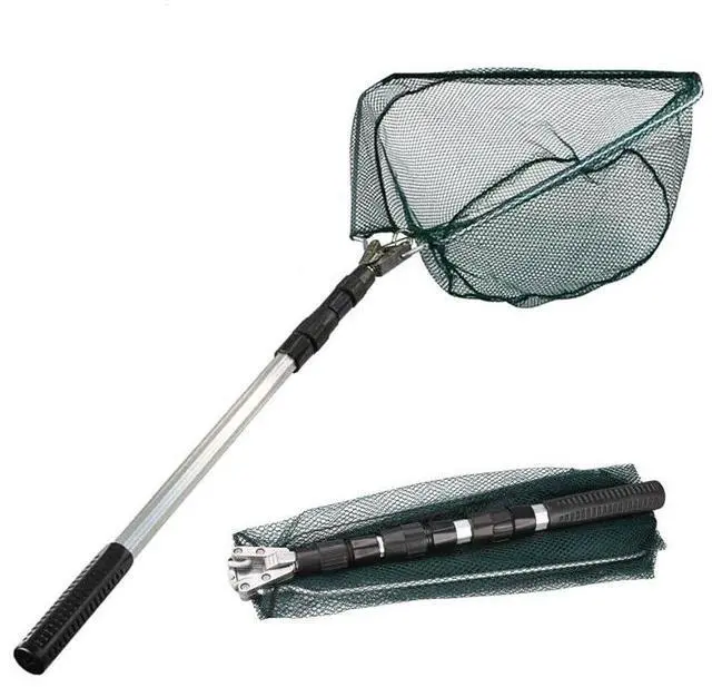 Main image of Telescopic Folding Aluminum Handle Fishing Landing Net 3 Section Extending Pole