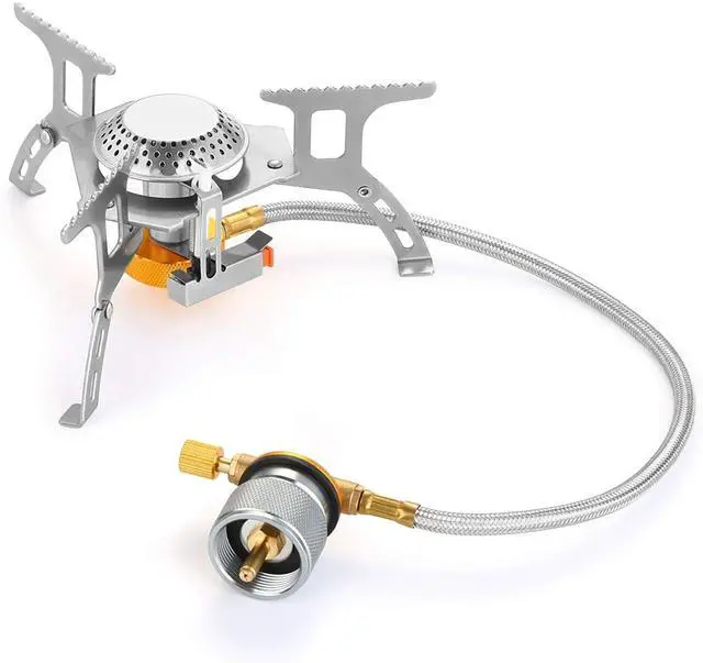 Alt view image 7 of 7 - 3700W Portable Backpacking Camping Gas Stove with Piezo Ignition Burner Case