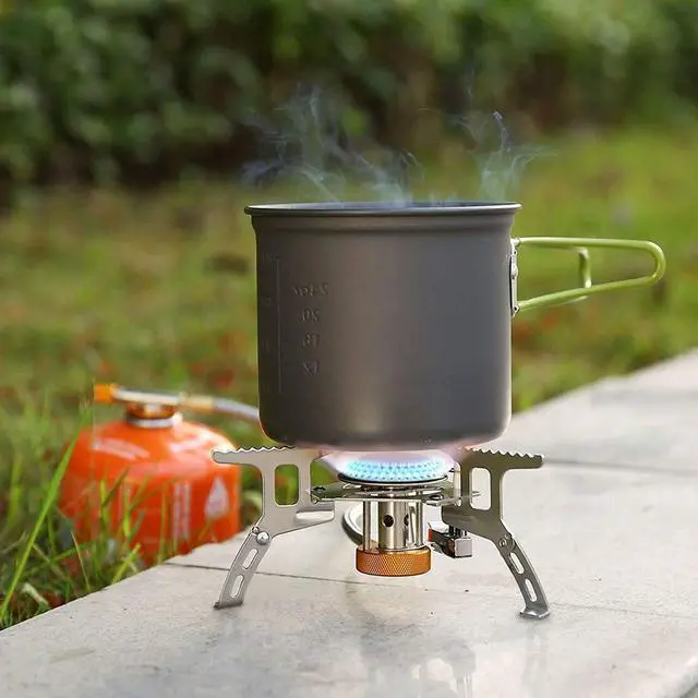 Alt view image 6 of 7 - 3700W Portable Backpacking Camping Gas Stove with Piezo Ignition Burner Case