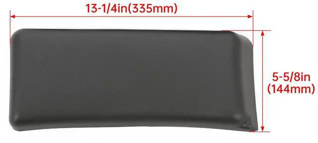 Alt view image 2 of 7 - For Ford F150 09-2014 Front Bumper Guards Pads End Caps Cover Trim Polypropylene