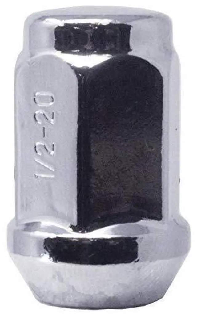 Alt view image 5 of 7 - Set of 20 1/2" Lug Nuts Chrome Acorn Bulge Wheel Nut Closed End Lugnuts 1/2x20
