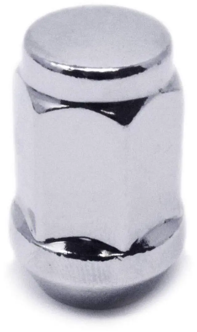 Alt view image 3 of 7 - Set of 20 1/2" Lug Nuts Chrome Acorn Bulge Wheel Nut Closed End Lugnuts 1/2x20