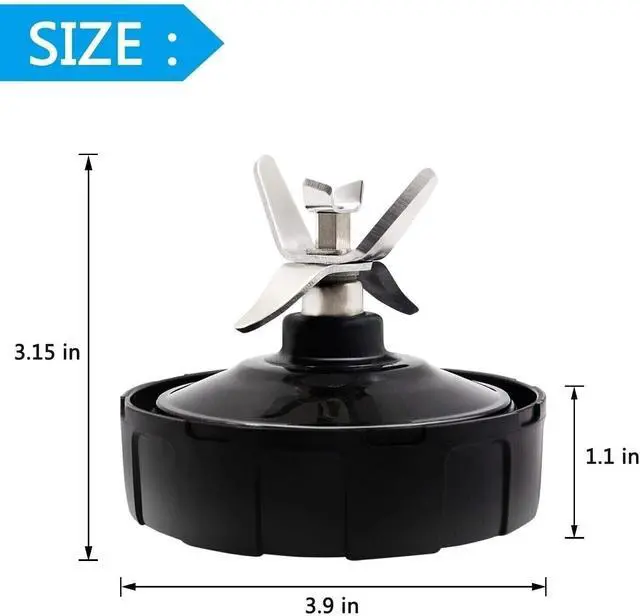 Alt view image 4 of 5 - Replacement Extractor Blade For Nutri Ninja 7Fin Auto iQ BL480 BL482 BL640 BL642