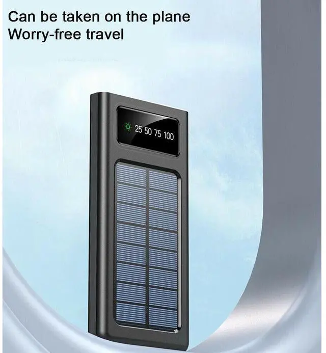 Alt view image 6 of 7 - Solar Power Bank 9000000mAh 4 USB Backup External Battery Charger for Cell Phone