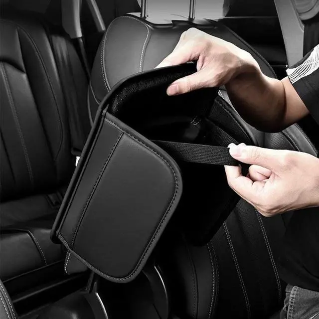 Alt view image 2 of 7 - Car Armrest Cushion Cover Center Console Box Pad Mat with Pocket for Honda