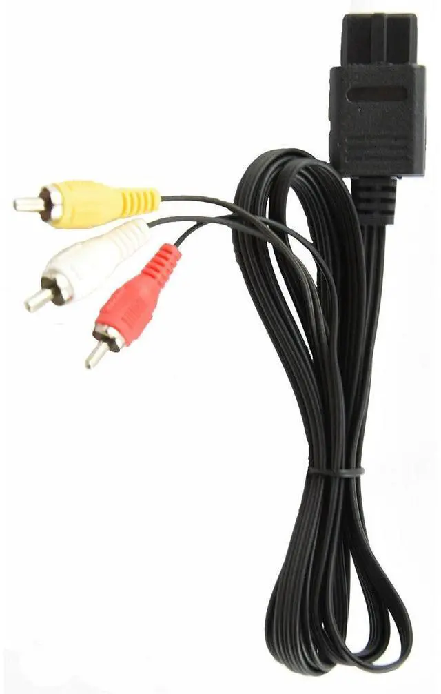Alt view image 6 of 7 - Audio Video AV RCA+AC Cable Power Supply Adapter Cord For Nintendo Gamecube NGC