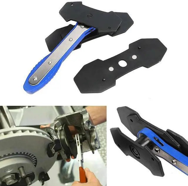 Alt view image 2 of 7 - Car Ratchet Brake Piston Spreader Wrench Caliper Pad Install Tool Press Ratchet