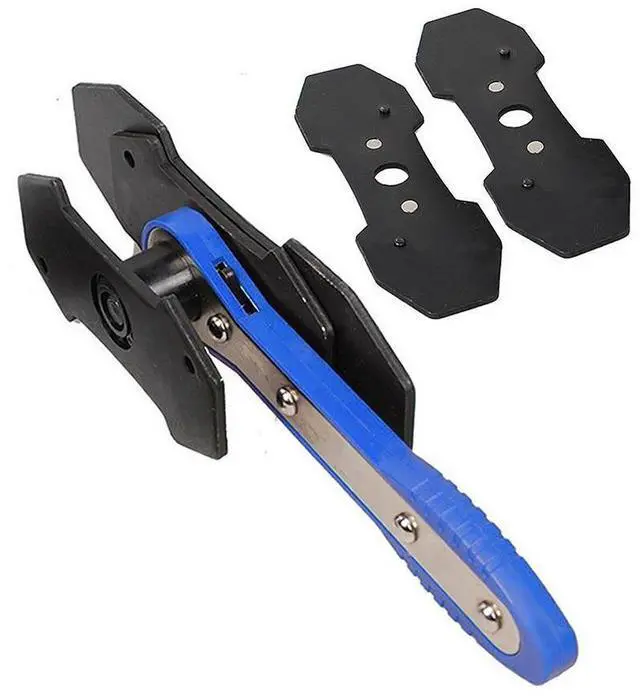 Alt view image 4 of 7 - Car Ratchet Brake Piston Spreader Wrench Caliper Pad Install Tool Press Ratchet