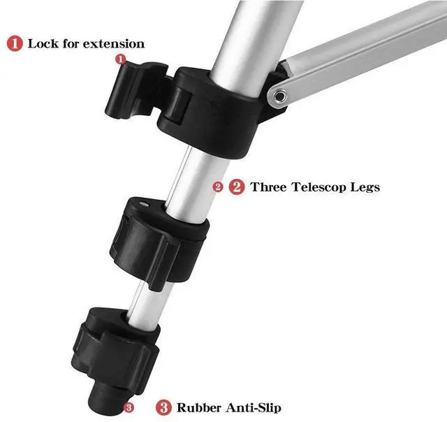Alt view image 6 of 7 - Professional Camera Phone Holder Tripod Stand for Smartphone iPhone Samsung+ Bag