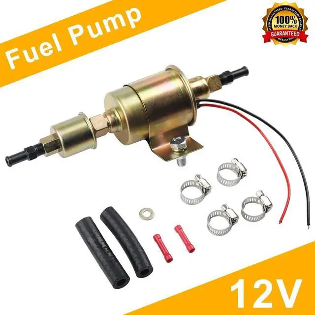 Main image of 12V 12S Universal Electric Fuel Pump Inline Low Pressure 5/16" 5-9PSI Gas E8012S