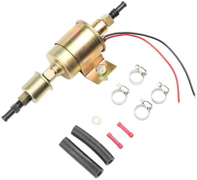 Alt view image 4 of 7 - 12V 12S Universal Electric Fuel Pump Inline Low Pressure 5/16" 5-9PSI Gas E8012S