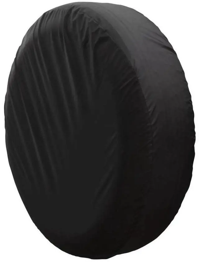 Alt view image 2 of 6 - 13" DIY trailer Spare tire tyre Wheel Cover Protect Case Pure Black Brand New S
