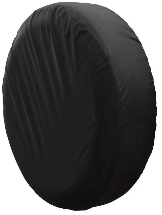 Alt view image 3 of 6 - 13" DIY trailer Spare tire tyre Wheel Cover Protect Case Pure Black Brand New S