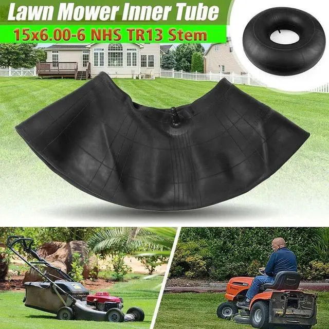 Alt view image 2 of 6 - 1Pair of 15x6.00-6 Lawn Mower Tire Inner Tubes 15X6-6, 15X6x6, 15/6x6 TR13 Valve