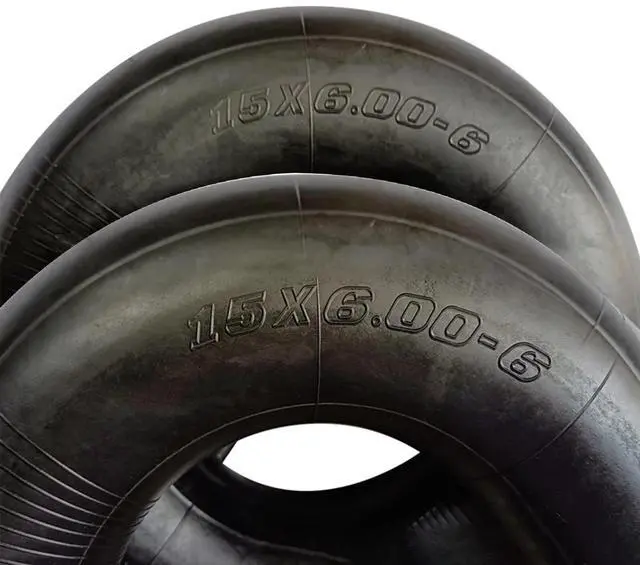 Alt view image 5 of 6 - 1Pair of 15x6.00-6 Lawn Mower Tire Inner Tubes 15X6-6, 15X6x6, 15/6x6 TR13 Valve