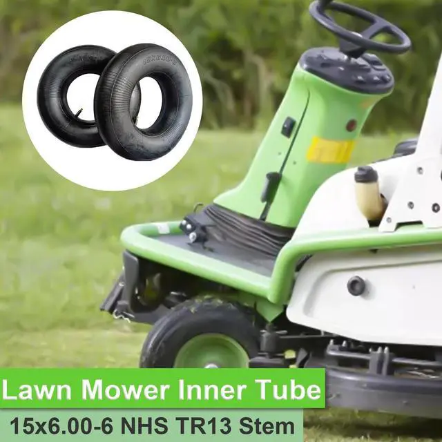 Alt view image 3 of 6 - 1Pair of 15x6.00-6 Lawn Mower Tire Inner Tubes 15X6-6, 15X6x6, 15/6x6 TR13 Valve