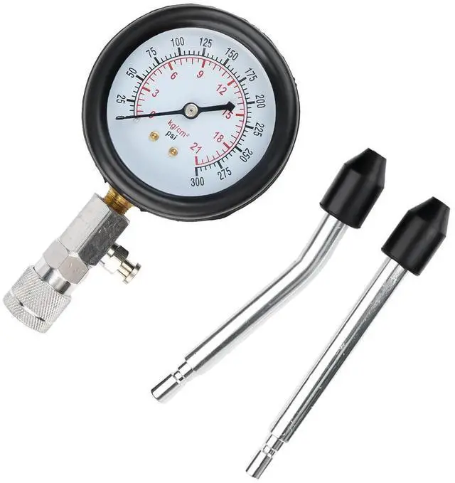 Alt view image 5 of 7 - Petrol Engine Cylinder Compression Tester Kit for Automotive Motorcycle Tool Kit