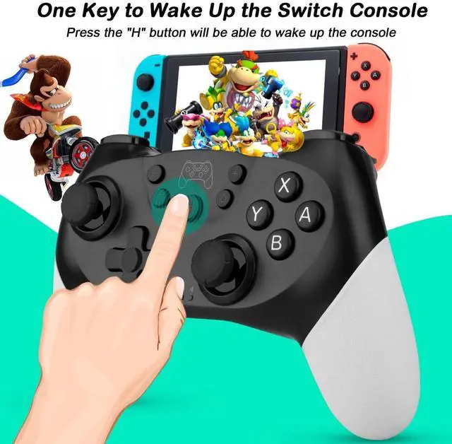Alt view image 4 of 7 - Pro Wireless Controller For Nintendo Switch OLED/LITE Controller Gamepad