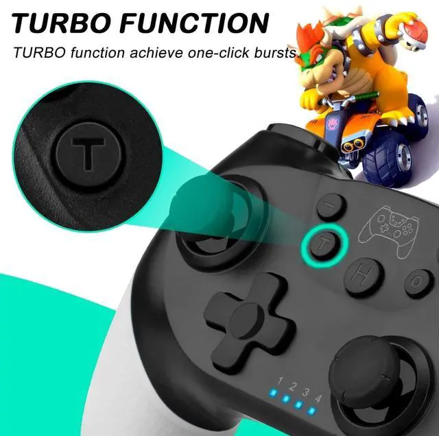 Alt view image 2 of 7 - Pro Wireless Controller For Nintendo Switch OLED/LITE Controller Gamepad