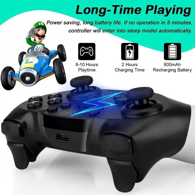 Alt view image 5 of 7 - Pro Wireless Controller For Nintendo Switch OLED/LITE Controller Gamepad