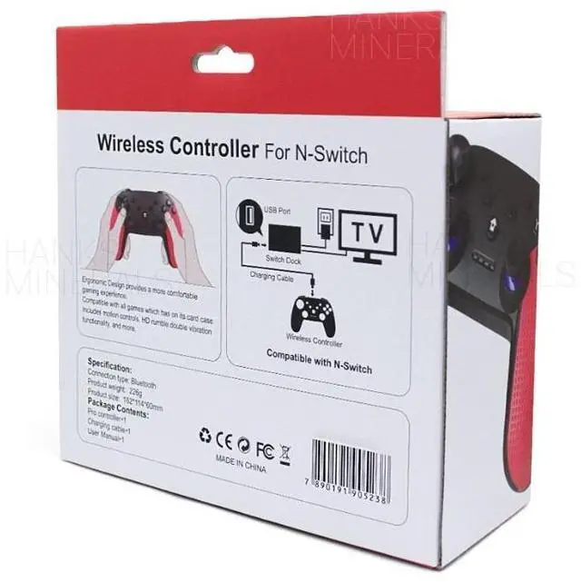 Alt view image 4 of 5 - Pro Wireless Controller Gamepad Compatible With Nintendo Switch / Android / PC