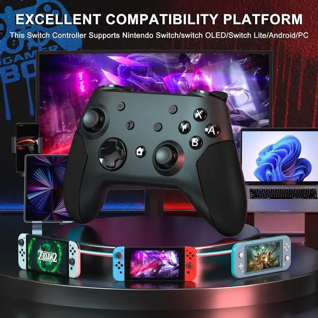 Alt view image 2 of 7 - Pro Wireless Game Controller Gamepad Joystick Remote For Nintendo Switch / Lite