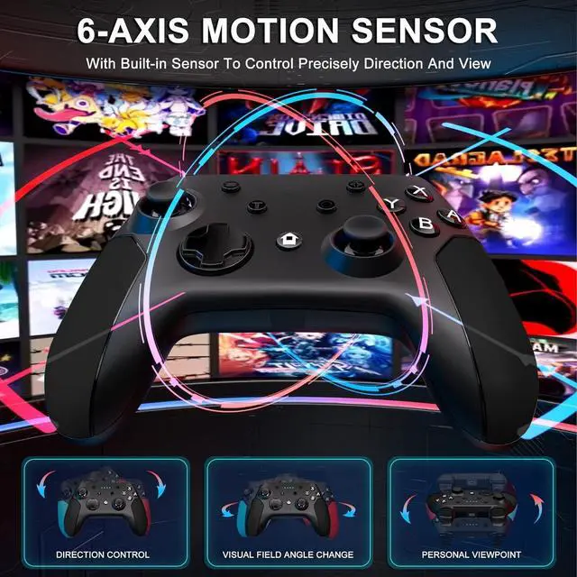 Alt view image 7 of 7 - Pro Wireless Game Controller Gamepad Joystick Remote For Nintendo Switch / Lite