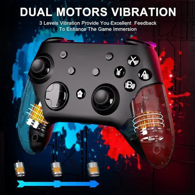 Alt view image 3 of 7 - Pro Wireless Game Controller Gamepad Joystick Remote For Nintendo Switch / Lite