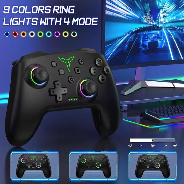 Alt view image 4 of 7 - Pro Wireless Game Controller Gamepad Joystick Remote For Nintendo Switch /OLED