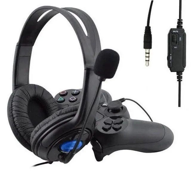 Alt view image 4 of 5 - Wired Stereo Bass Surround Gaming Headset for PS4 New Xbox One PC with Mic
