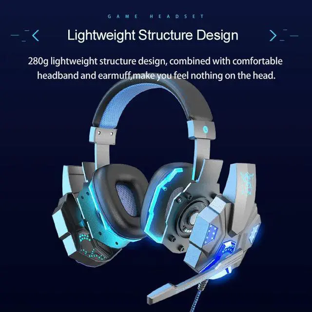 Alt view image 4 of 7 - 3.5mm Gaming Headset Mic Headphones Stereo Bass Surround For PS5 PS4 PC Xbox One