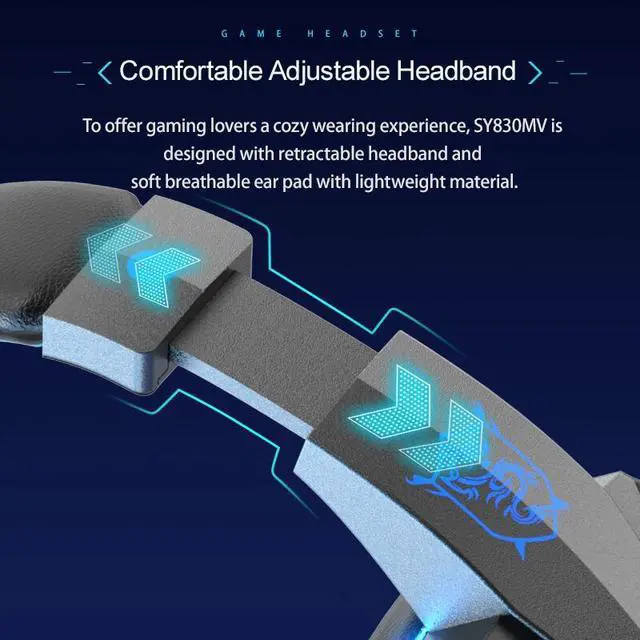 Alt view image 5 of 7 - 3.5mm Gaming Headset Mic Headphones Stereo Bass Surround For PS5 PS4 PC Xbox One