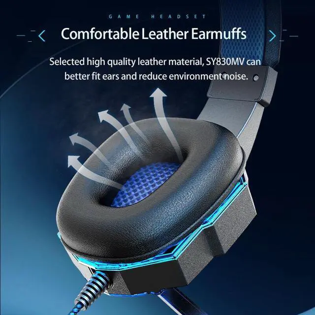 Alt view image 6 of 7 - 3.5mm Gaming Headset Mic Headphones Stereo Bass Surround For PS5 PS4 PC Xbox One