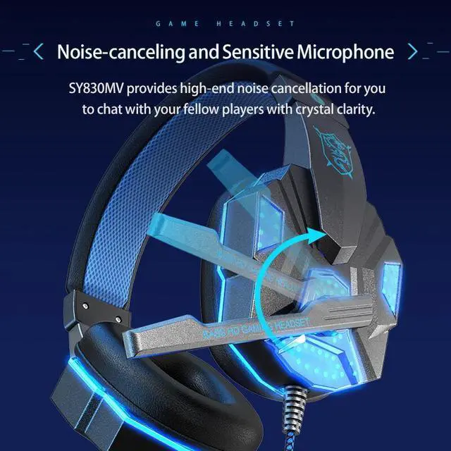 Alt view image 7 of 7 - 3.5mm Gaming Headset Mic Headphones Stereo Bass Surround For PS5 PS4 PC Xbox One