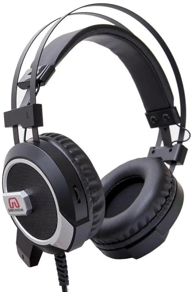 Alt view image 4 of 6 - Over the ear Stereo PC Gaming Headset with Microphone LED lights 3.5 mm Audio