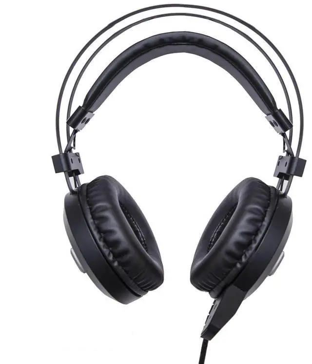 Alt view image 2 of 6 - Over the ear Stereo PC Gaming Headset with Microphone LED lights 3.5 mm Audio