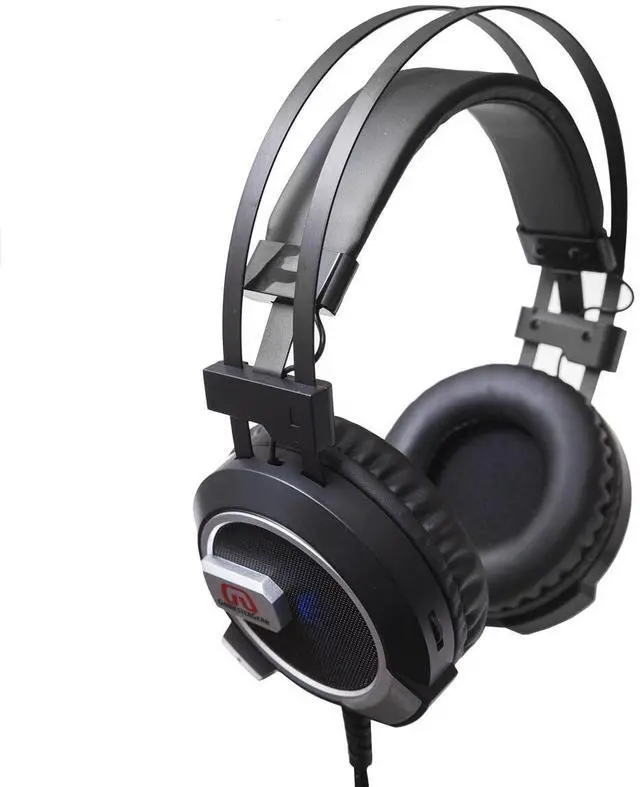 Alt view image 5 of 6 - Over the ear Stereo PC Gaming Headset with Microphone LED lights 3.5 mm Audio