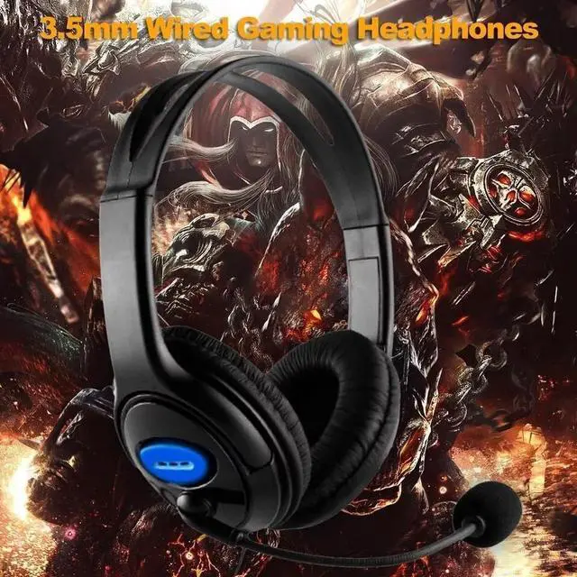 Alt view image 6 of 7 - Audifonos Gamer con Microfono Para PS4 PC Conector 3.5 mm Auriculares con Cable