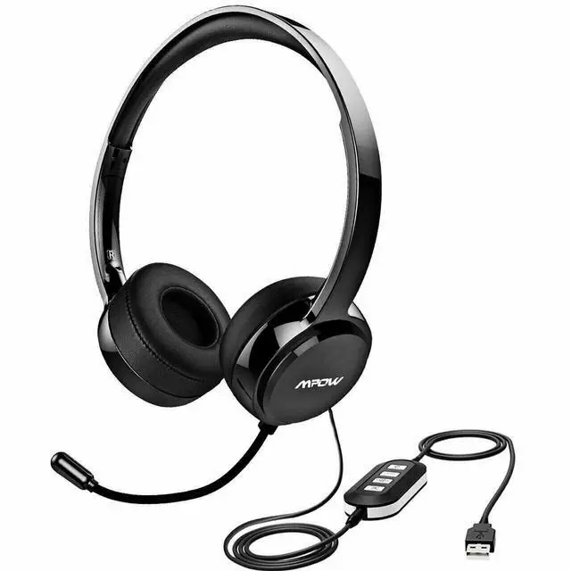 Main image of USB Headset/3.5mm Computer PC Headset with Microphone Noise Cancelling Mic