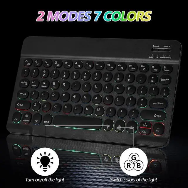 Alt view image 3 of 7 - Bluetooth Keyboard and Mouse Combo for iPad - Rechargeable Wireless Keyboard